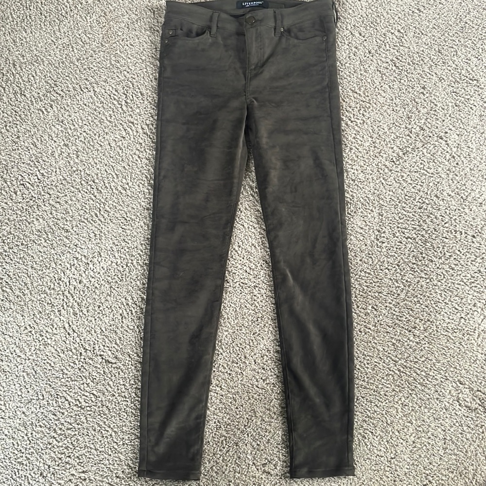 Liverpool LA velvet olive pants